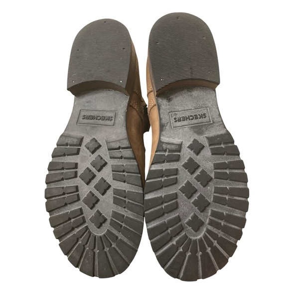 Vintage Y2K Skechers Leather Mid-Calf Lace Up Combat Boots Brown Women’s 7.5 - Picture 7 of 12